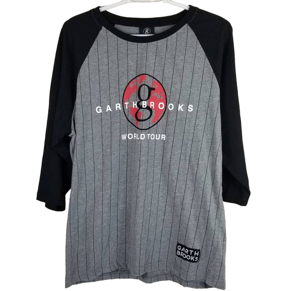 Garth Brooks World Tour Baseball Style Lightweight Women's T-Shirt 2X